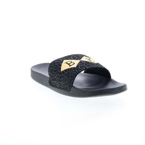 British Knights Trap BMTRAPD-080 Mens Black Synthetic Slides Sandals Shoes