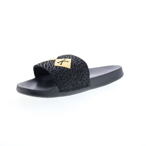 British Knights Trap BMTRAPD-080 Mens Black Synthetic Slides Sandals Shoes