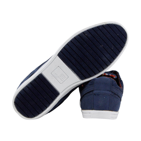 Ben Sherman Knox BN7F00060 Mens Blue Canvas Lace Up Lifestyle Sneakers Shoes