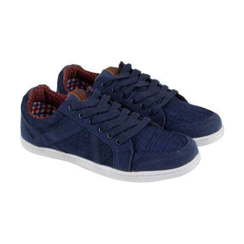 Ben Sherman Knox BN7F00060 Mens Blue Canvas Lace Up Lifestyle Sneakers Shoes