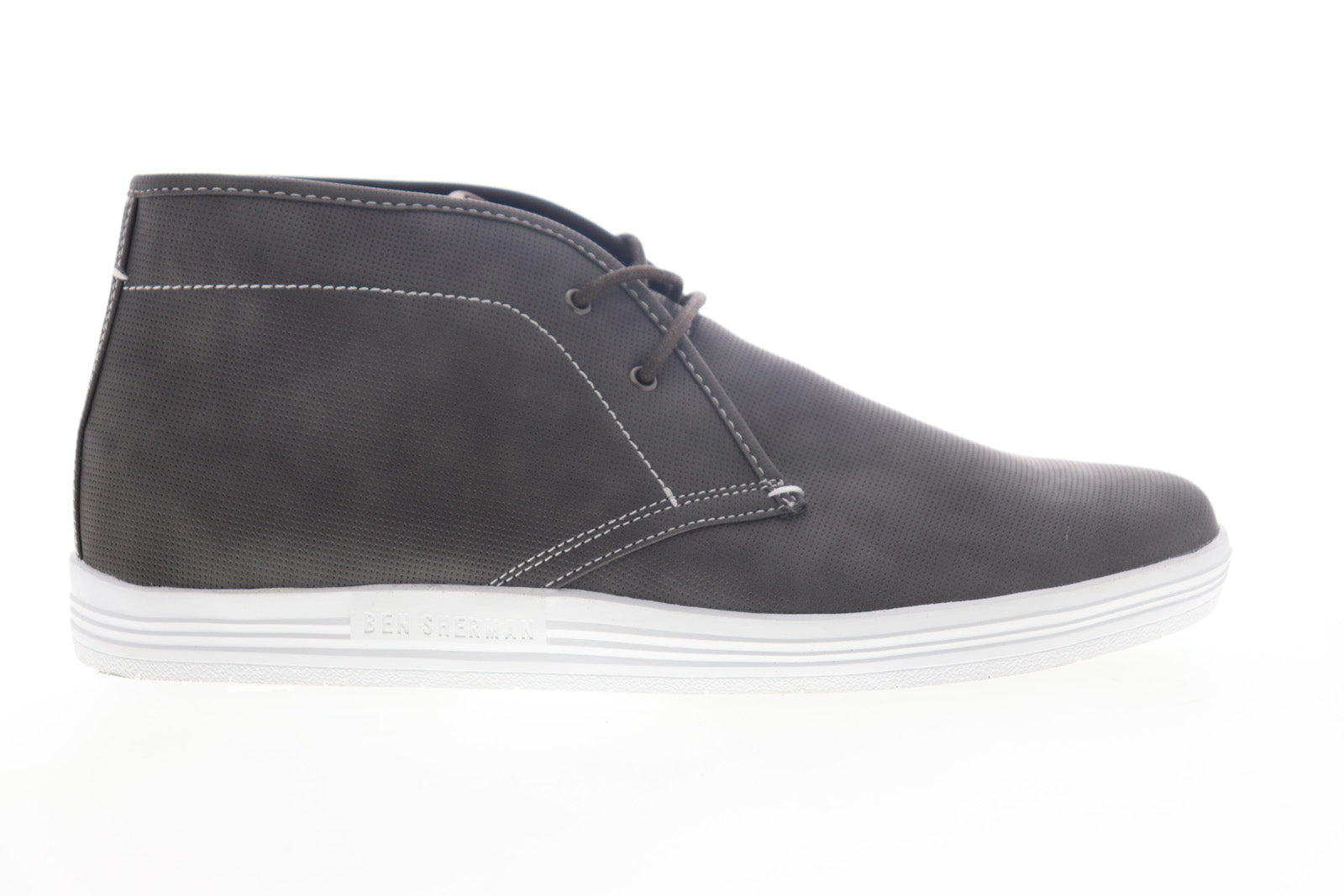 Ben Sherman Vaughn BN7F00063 Mens Gray Suede Mid Top  display picture 3