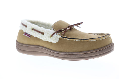 Ben Sherman Milton Faux Shearling Moccasin Mens Brown Deck Loafer Slippers Shoes