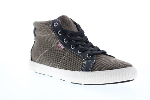 Ben Sherman Percy Hi Chukka BN7S00148 Mens Brown Canvas Lifestyle Sneakers Shoes