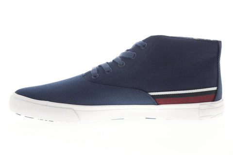 Ben Sherman Pete BNM00002 Mens Blue Plaid Mid Top Lifestyle Sneakers Shoes