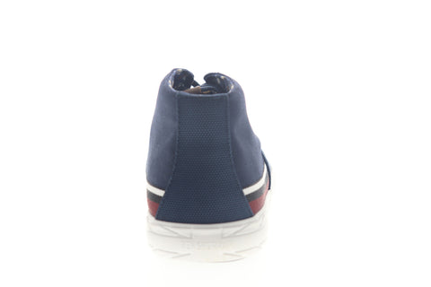 Ben Sherman Pete BNM00002 Mens Blue Plaid Mid Top Lifestyle Sneakers Shoes