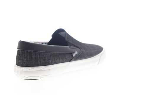Ben Sherman Pete Slip On BNM00004 Mens Black Canvas Lifestyle Sneakers Shoes