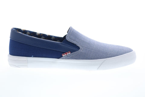 Ben Sherman Pete Slip On BNM00004 Mens Blue Canvas Lifestyle Sneakers Shoes