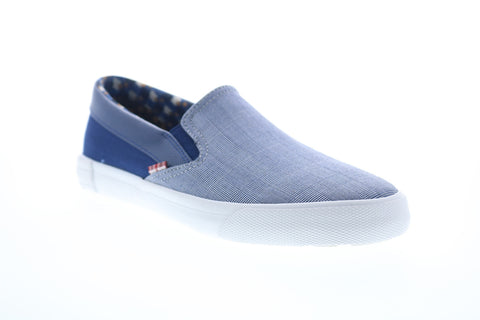 Ben Sherman Pete Slip On BNM00004 Mens Blue Canvas Lifestyle Sneakers Shoes