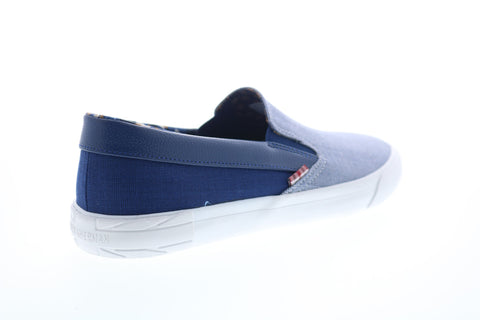 Ben Sherman Pete Slip On BNM00004 Mens Blue Canvas Lifestyle Sneakers Shoes