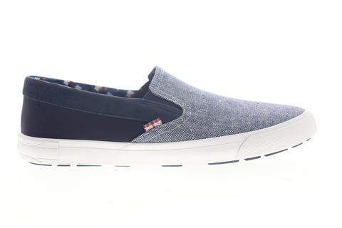 Ben Sherman Pete Slip On BNM00004 Mens Blue Canvas Lifestyle Sneakers Shoes