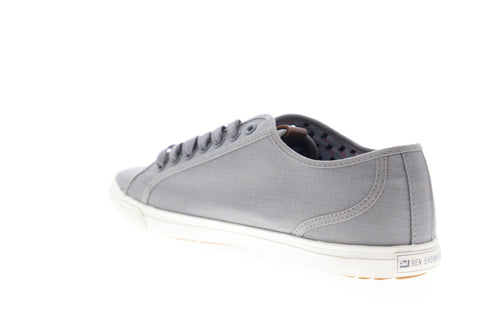 Ben Sherman Chandler Lo BNM00017 Mens Gray Canvas Plaid Lifestyle Sneakers Shoes