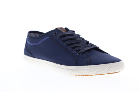 Ben Sherman Chandler LO BNM00017 Mens Blue Canvas Plaid Lifestyle Sneakers Shoes