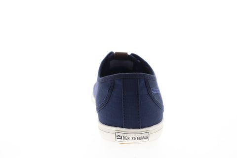 Ben Sherman Chandler LO BNM00017 Mens Blue Canvas Plaid Lifestyle Sneakers Shoes