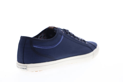 Ben Sherman Chandler LO BNM00017 Mens Blue Canvas Plaid Lifestyle Sneakers Shoes