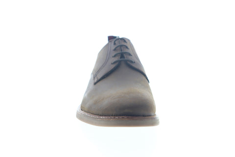Ben Sherman Birk Plain Toe BNM00022 Mens Brown Leather Low Top Oxfords Shoes