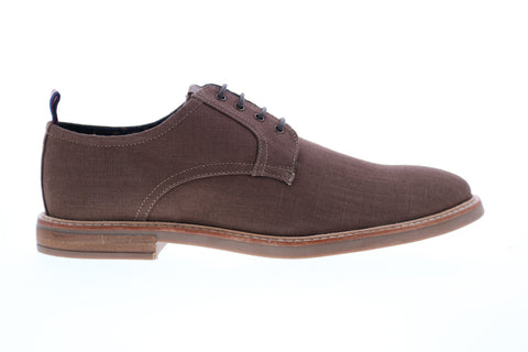 Ben Sherman Birk Plain Toe BNM00022 Mens Brown Canvas Low Top Oxfords Shoes