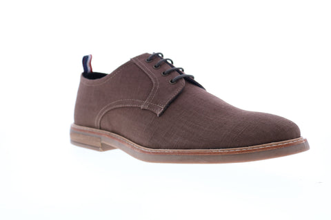 Ben Sherman Birk Plain Toe BNM00022 Mens Brown Canvas Low Top Oxfords Shoes