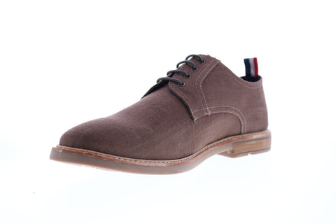 Ben Sherman Birk Plain Toe BNM00022 Mens Brown Canvas Low Top Oxfords Shoes