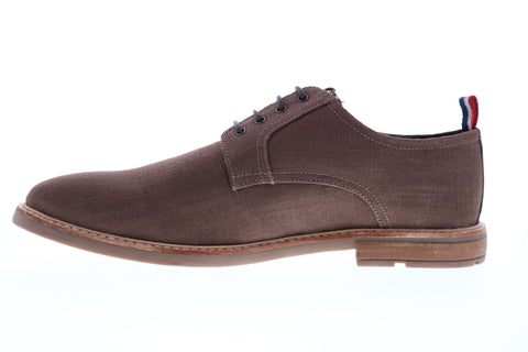 Ben Sherman Birk Plain Toe BNM00022 Mens Brown Canvas Low Top Oxfords Shoes