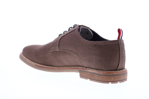 Ben Sherman Birk Plain Toe BNM00022 Mens Brown Canvas Low Top Oxfords Shoes