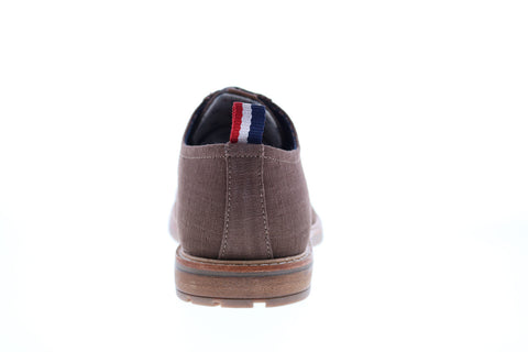 Ben Sherman Birk Plain Toe BNM00022 Mens Brown Canvas Low Top Oxfords Shoes