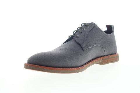 Ben Sherman Birk Plain Toe BNM00022 Mens Gray Canvas Low Top Oxfords Shoes