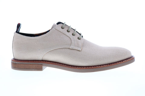 Ben Sherman Birk Plain Toe BNM00022 Mens Beige Tan Canvas Low Top Oxfords Shoes