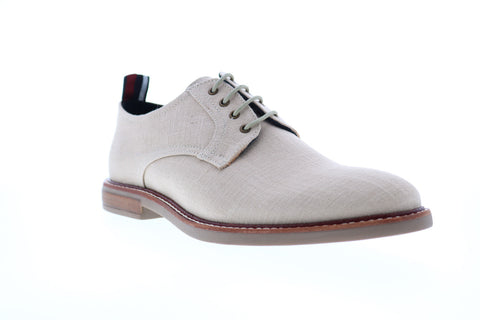 Ben Sherman Birk Plain Toe BNM00022 Mens Beige Tan Canvas Low Top Oxfords Shoes
