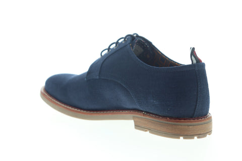 Ben Sherman Birk Plain Toe BNM00022 Mens Blue Canvas Plain Toe Oxfords Shoes