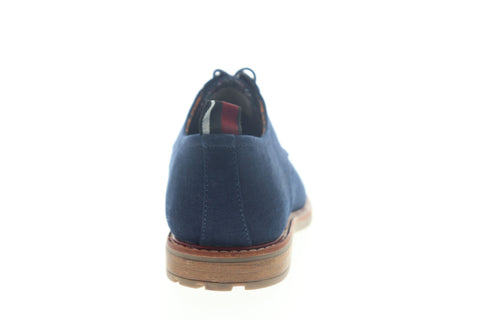 Ben Sherman Birk Plain Toe BNM00022 Mens Blue Canvas Plain Toe Oxfords Shoes