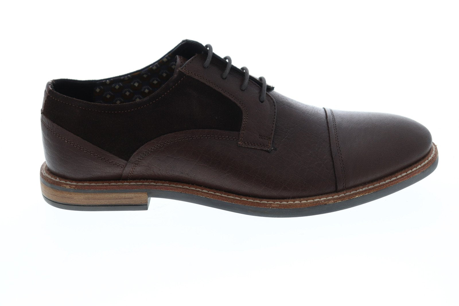 ben sherman dress shoes Ben Sherman Birk Cap Toe BNM00023 Mens Brown Leather Lace Up Oxfords S