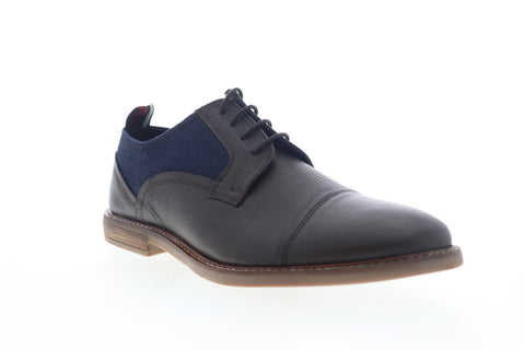 Ben Sherman Birk Cap Toe BNM00023 Mens Brown Leather Plaid Low Top Oxfords Shoes