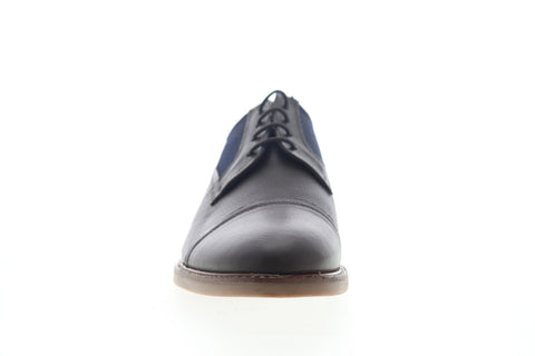 Ben Sherman Birk Cap Toe BNM00023 Mens Brown Leather Plaid Low Top Oxfords Shoes