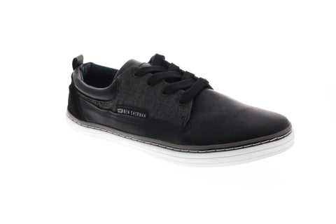 Ben Sherman Bulldog Oxford BNM00031 Mens Black Leather Lifestyle Sneakers Shoes