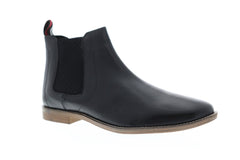 Ben Sherman Gaston Chelsea Mens Black Leather Casual Dress Boots Shoes