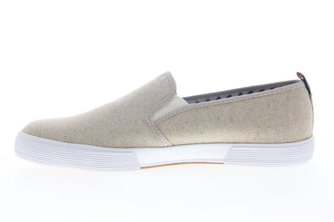 Ben Sherman Bradford Slip On BNM00062 Mens Beige Tan Lifestyle Sneakers Shoes