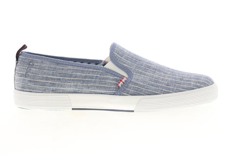 Ben Sherman Bradford Slip On BNM00062 Mens Blue Canvas Lifestyle Sneakers Shoes
