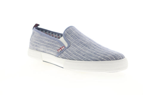 Ben Sherman Bradford Slip On BNM00062 Mens Blue Canvas Lifestyle Sneakers Shoes