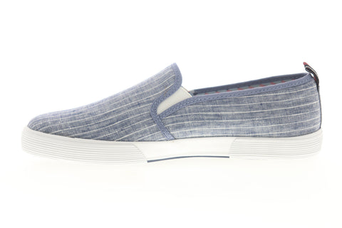 Ben Sherman Bradford Slip On BNM00062 Mens Blue Canvas Lifestyle Sneakers Shoes