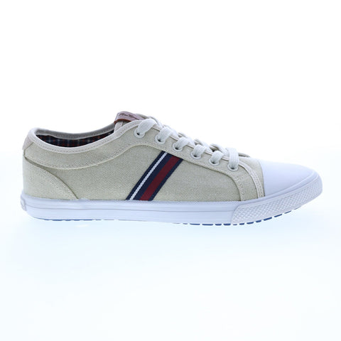 Ben Sherman Brayson Oxford BNM00063 Mens Beige Canvas Lifestyle Sneakers Shoes