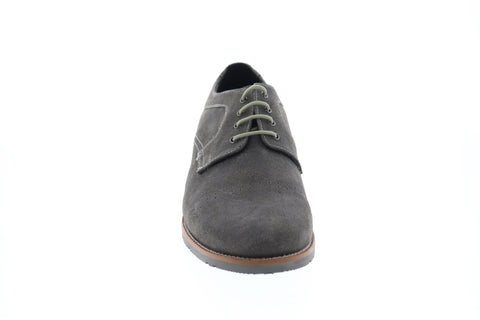 Ben Sherman Rugged Leather BNM00065 Mens Gray Suede Plain Toe Oxfords Shoes