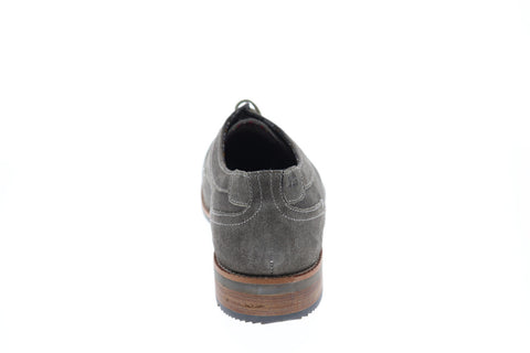 Ben Sherman Rugged Leather BNM00065 Mens Gray Suede Plain Toe Oxfords Shoes