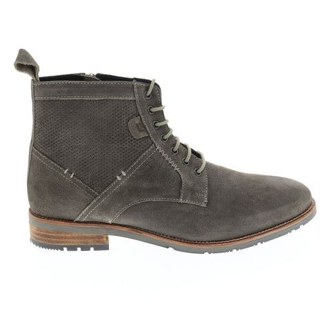 Ben Sherman Rugged Perf Distressed Oiled BNM00095 Mens Gray Casual Dress Boots