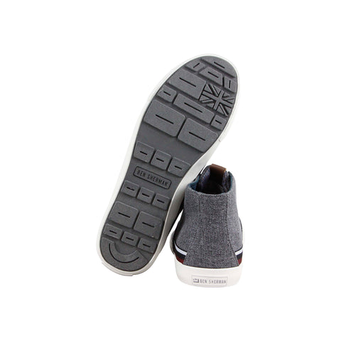 Ben Sherman Percy BNM00102 Mens Gray Canvas Lace Up Lifestyle Sneakers Shoes