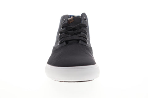 Ben Sherman Percy BNM00102 Mens Black Canvas Mid Top Lifestyle Sneakers Shoes