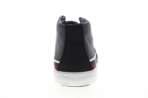 Ben Sherman Percy BNM00102 Mens Black Canvas Mid Top Lifestyle Sneakers Shoes
