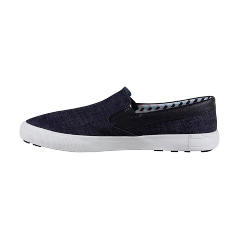 Ben Sherman Percy Slip On BNM00104 Mens Blue Canvas Lifestyle Sneakers Shoes
