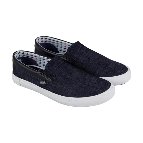 Ben Sherman Percy Slip On BNM00104 Mens Blue Canvas Lifestyle Sneakers Shoes