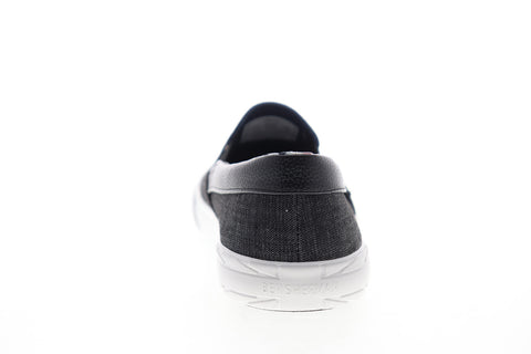 Ben Sherman Percy Slip On BNM00104 Mens Black Canvas Lifestyle Sneakers Shoes