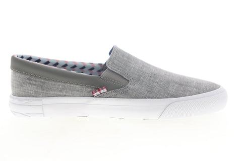 Ben Sherman Percy Slip On BNM00104 Mens Gray Canvas Lifestyle Sneakers Shoes